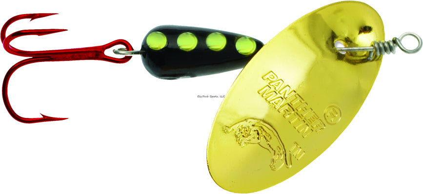 Panther Martin 2PMRRH-G Classic Red Hook In-Line Spinner, #2, 1/16 oz, Gold