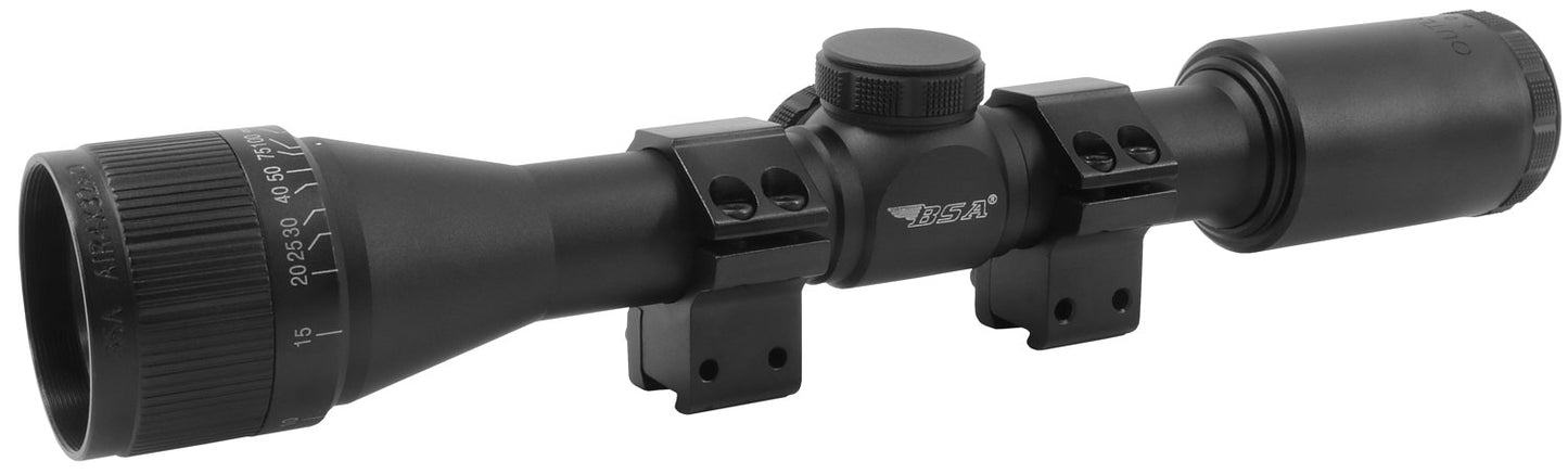 BSA AIR4X32AOTB Outlook Matte Black 4x 32mm AO 1" Tube Mil-Dot Reticle