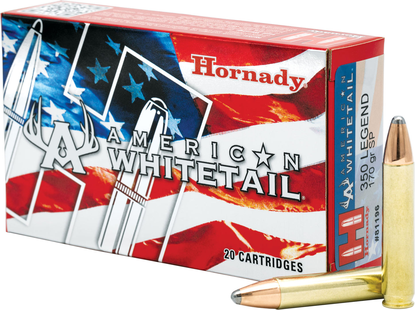 Hornady 81196 American Whitetail InterLock 350 Legend 170 gr InterLock 20 Per Box/ 10 Cs