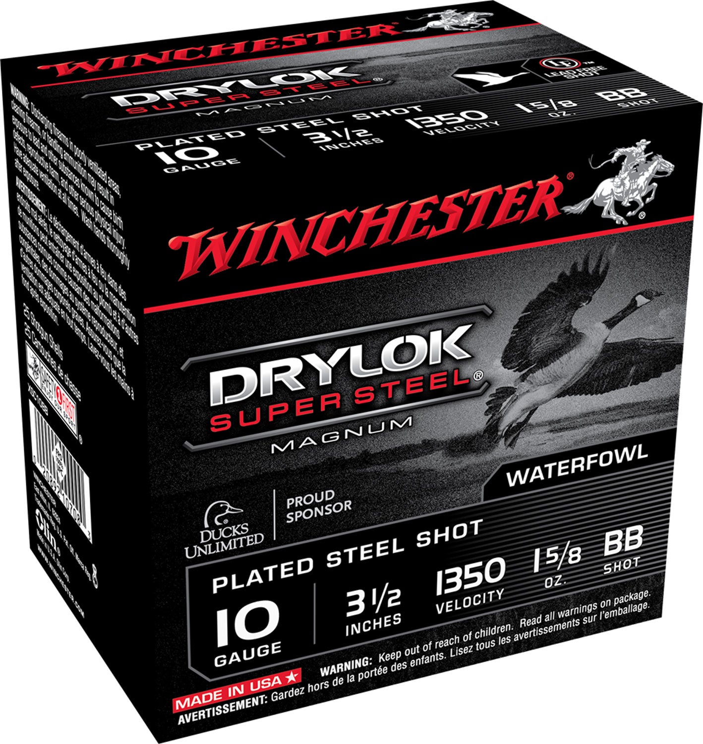 Winchester Ammo XSC10BB DryLock Super Magnum 10 3.50" 1 5/8 oz BB Shot 25 Per Box/ 10 Cs