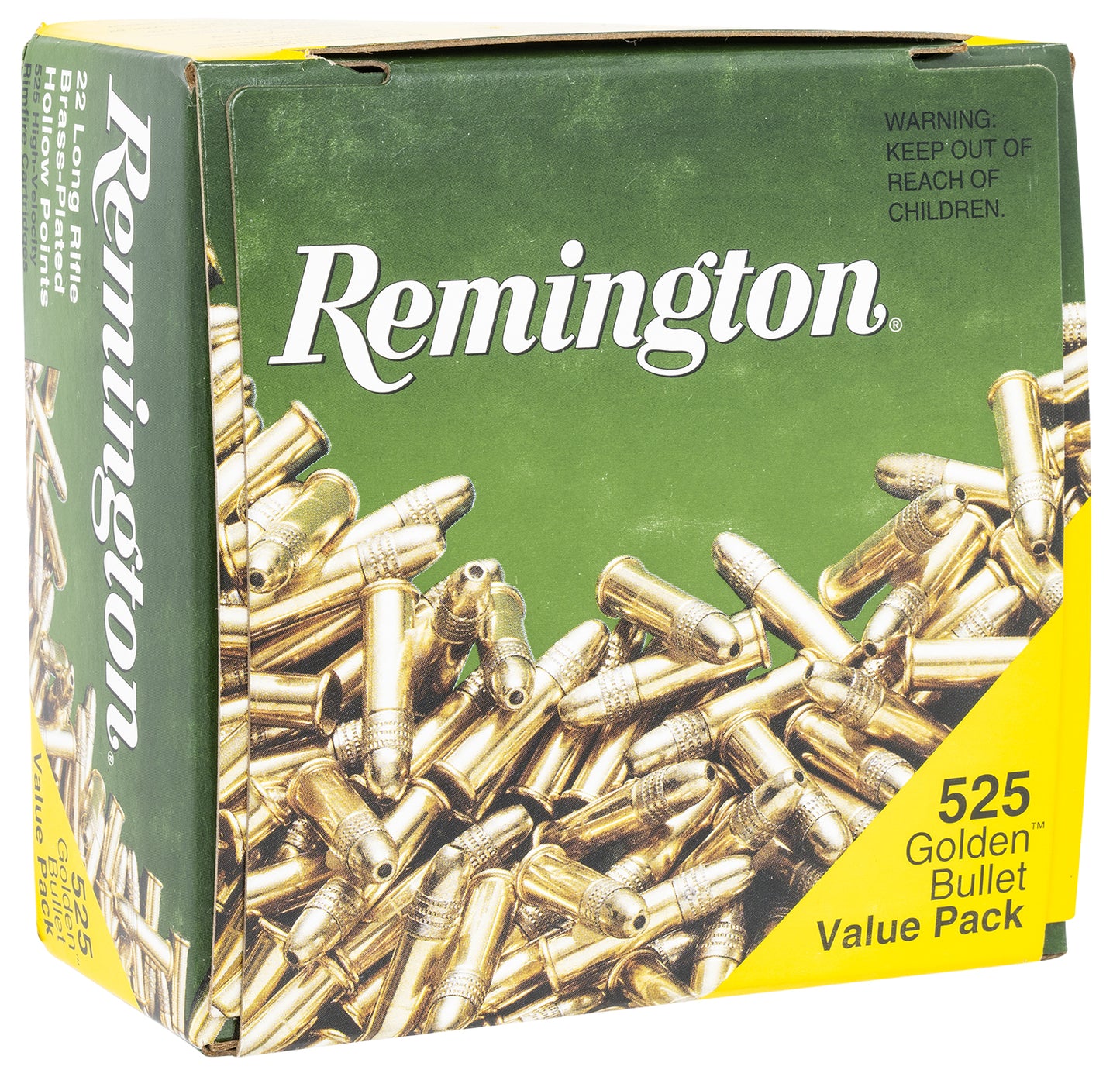 Remington Ammunition 21250 Golden Bullet Rimfire 22 LR 36 gr Hollow Point (HP) 525 Per Box/ 12 Cs