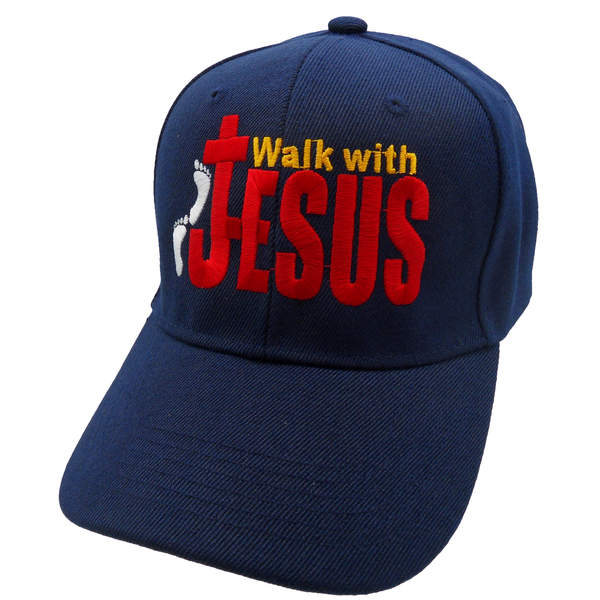 Walk with Jesus Cap - Black