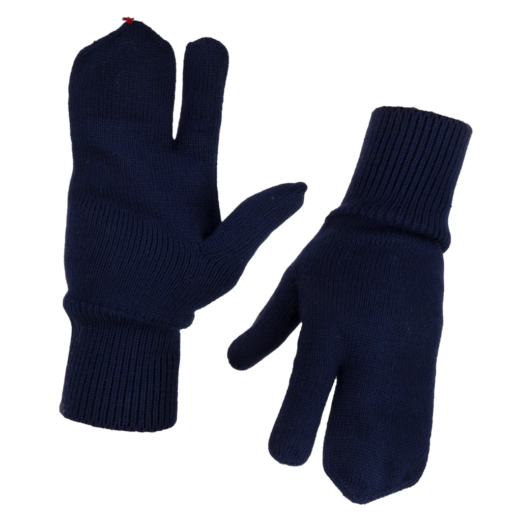 Trigger Mittens - Wool - Italian Airforce Blue