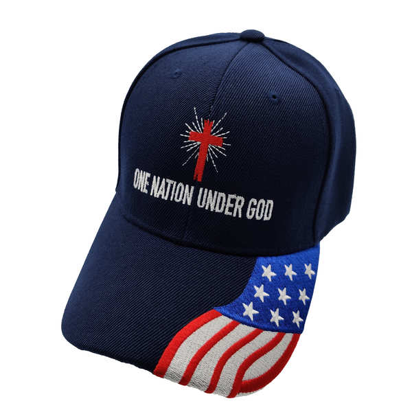 One Nation Under God Cross Cap - Navy Blue
