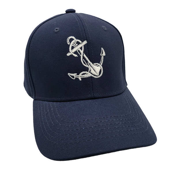 Anchor Cotton Cap - Navy Blue