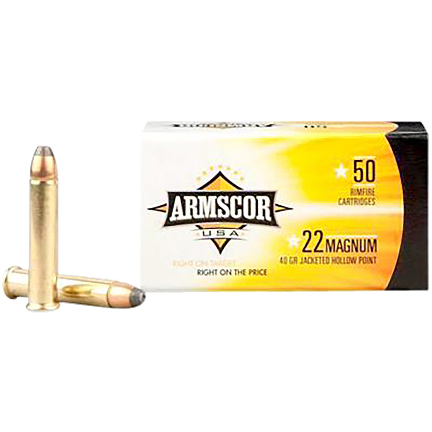 Armscor FAC22M1N USA Competition 22 WMR 40 gr Jacketed Hollow Point (JHP) 50 Per Box/ 40 Cs