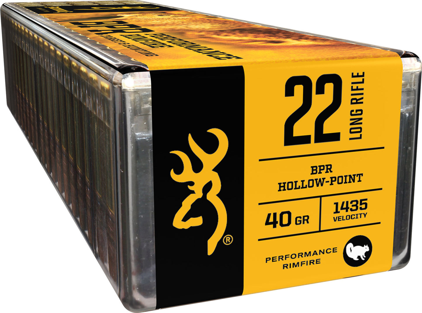 Browning Ammo B194122100 BPR Performance 22 LR 40 gr Lead Hollow Point (LHP) 100 Per Box/10 Cs