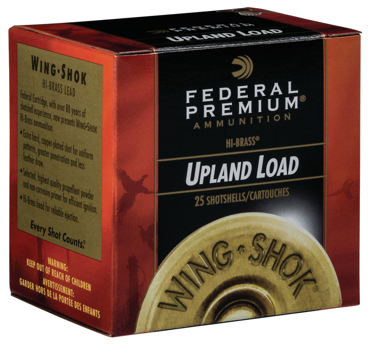 Federal P28375 Premium Wing-Shok High Velocity 28 Gauge 2.75" 3/4 oz 1295 fps 7.5 Shot 25 Bx/10 Cs