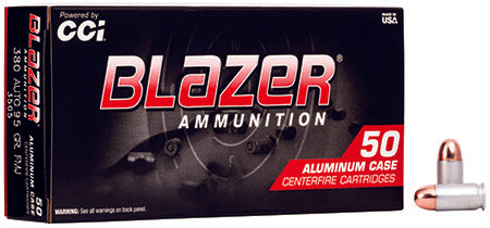 CCI 3505 Blazer Handgun 380 ACP 95 gr Total Metal Jacket - 50