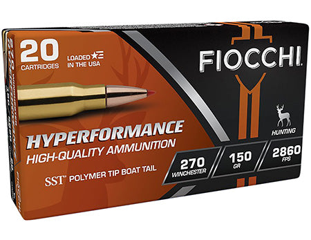 Fiocchi 270HSB Hyperformance Hunting 270 Win 150 gr Super Shock Tip (SST) 20 Per Box