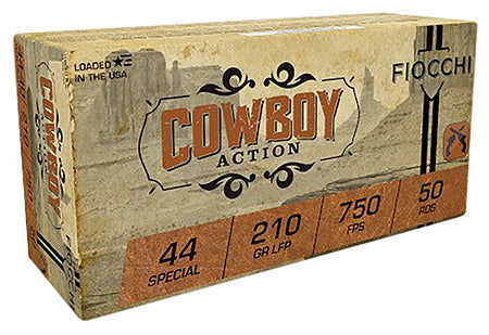 Fiocchi 44SCA Cowboy Action Pistol 44 S&W Spl 210 gr Lead Flat Point - 50