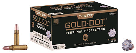 Speer 25728GD Gold Dot Personal Protection 5.7x28mm 40 gr Hollow Point - 50