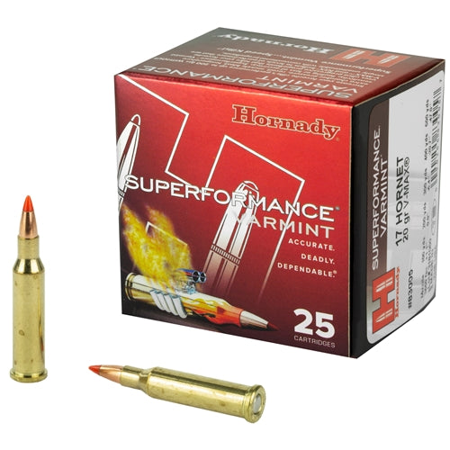 250 Round Case - 17 Hornet Hornady 20 Grain V-max Ammo - 83005