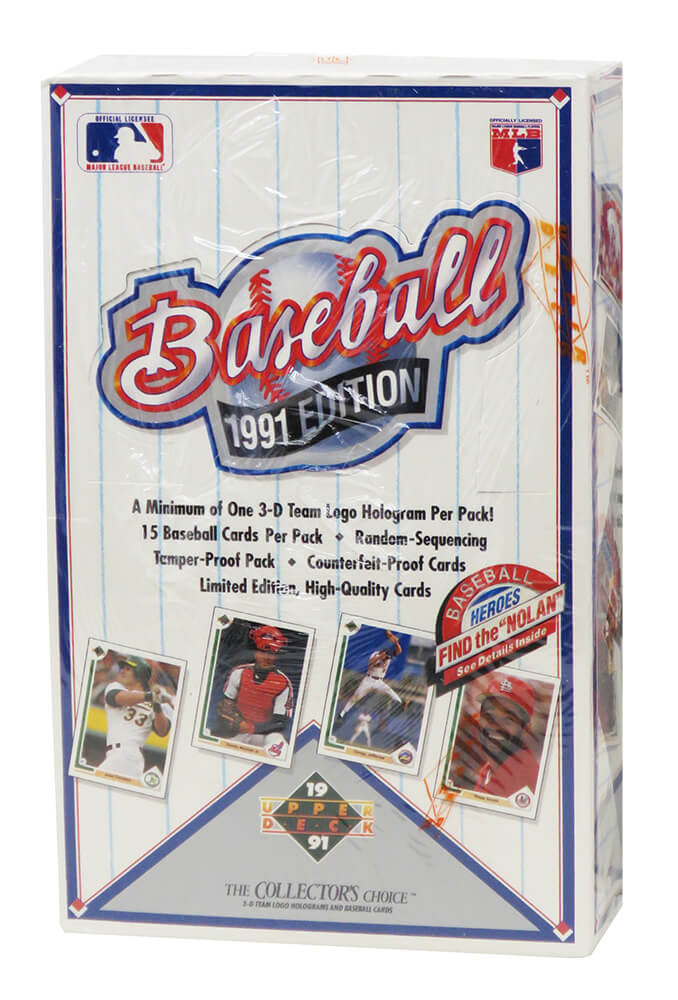 1991 Upper Deck Baseball Wax Box with (36) Packs