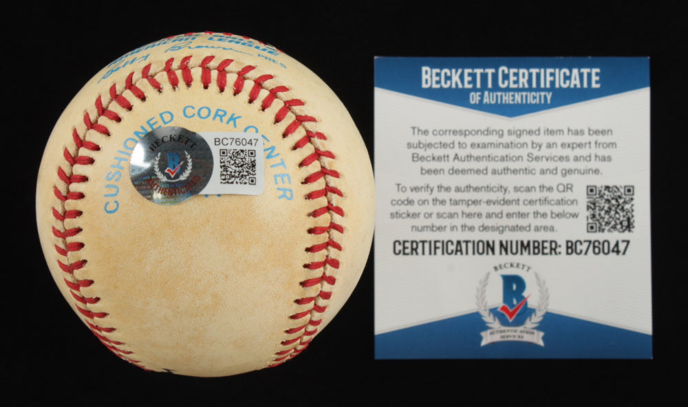 Earl Weaver Signed OAL Baseball (Beckett)