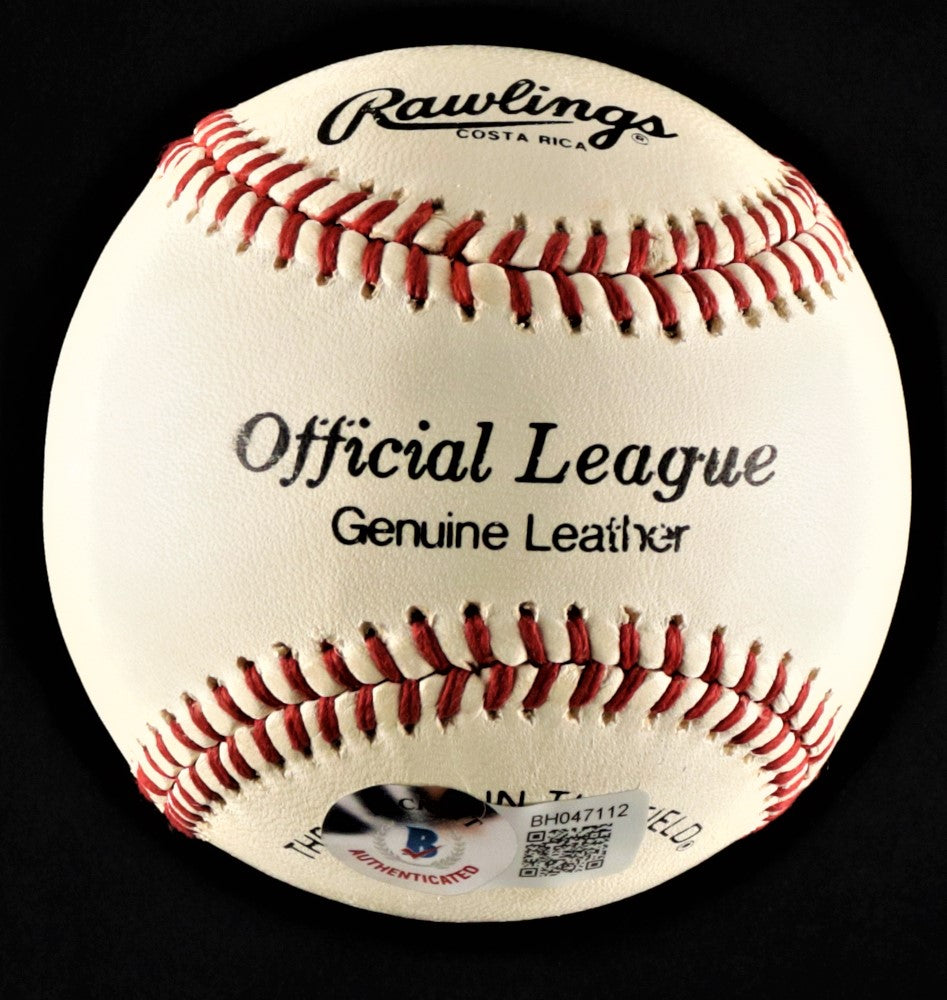 Hank Bauer Signed OL Baseball (Beckett)