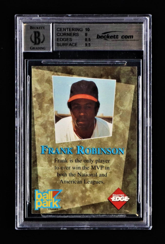 Frank Robinson 1995 Ball Park Franks #2 AU (BGS 8.5)