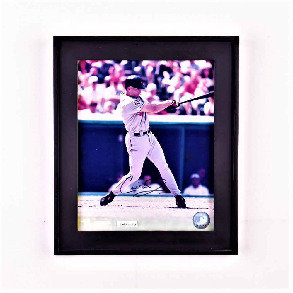 Cal Ripken Jr. Signed Orioles Custom Framed Photo (MLB)