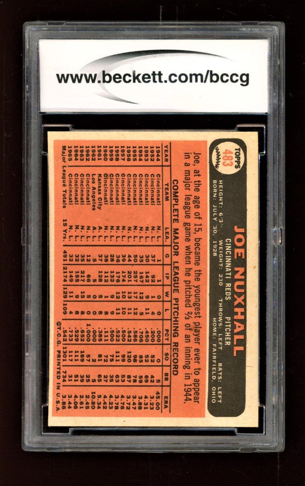 Joe Nuxhall 1966 Topps (BCCG 9)