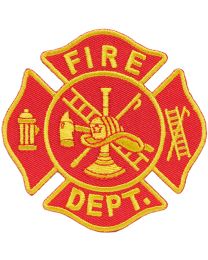 FIRE DEPT LOGO (RED/WHT) (3-1/16")