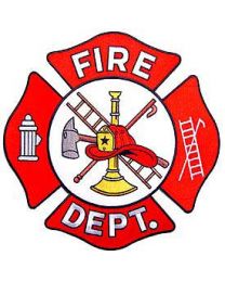 FIRE DEPT LOGO (RED/WHT) (10")