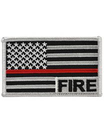 FIRE, RED LINE (3-3/8"x2")
