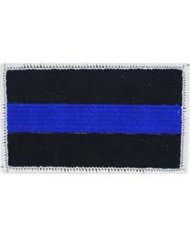 POLICE, BLUE LINE, FLAG HONOR (3-3/8"x2")