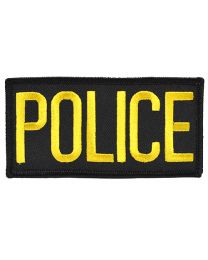 POLICE TAB (YLW/BLK) (4"x2")
