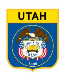 UTAH (SHIELD) (3-1/2"x2-7/8")
