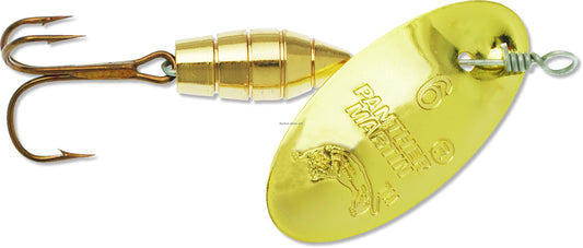 Panther Martin 1PMD-G Deluxe Regular In-Line Spinner, #1, 1/32 oz, Gold