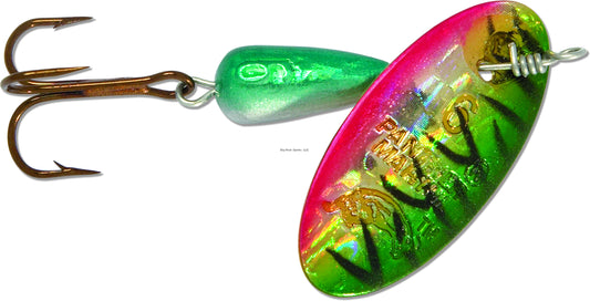 Panther Martin 1PMH-TGR Holographic Regular In-Line Spinner, #1, 1/32 oz, Tiger Green