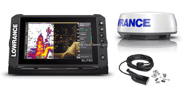 Lowrance 000-15946-001 Elite FS 9/Halo 20 Bundle: Touch Screen, HDI M/H/Down, C-MAP Contour+, 6W Pulse Compression, 24nm Range, 24RPM