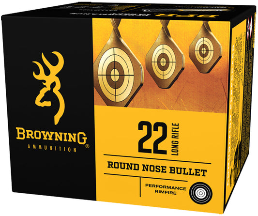 Browning Ammo B194122000 BPR Performance 22 LR 36 gr 1280 fps Plated Hollow Point 1000 Bx/2 Cs