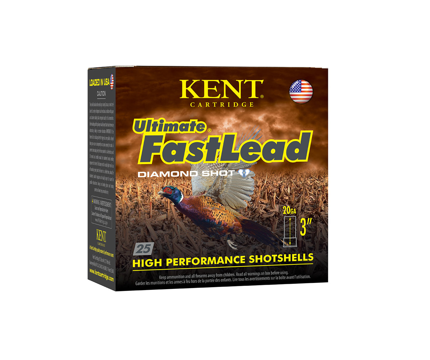 Kent Cartridge K203UFL365 Ultimate Fast Lead 20 Gauge 3" 1 1/4 oz 5 Shot 25 Per Box/ 10 Cs