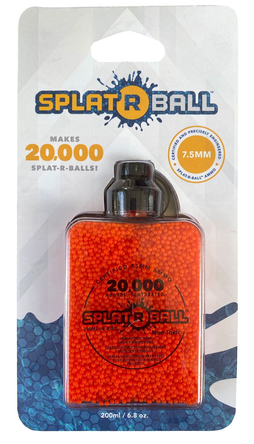 Splat R Ball 950022 Splat R Ball Water Beads 7-7.5mm Polymer 20,000 Per Bottle