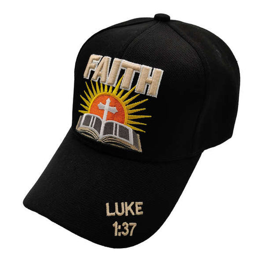 Faith Luke 1:37 Cap - Black