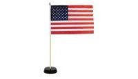 USA 12X18IN FLAG & BASE SET