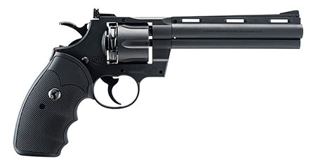 Umarex Colt Air Guns 2254040 Colt Python BB Gun Revolver CO2 177 BB 10rd Black Frame Black Polymer Grip