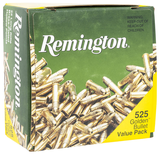 Remington Ammunition 21250 Golden Bullet Rimfire 22 LR 36 gr Hollow Point (HP) 525 Per Box/ 12 Cs