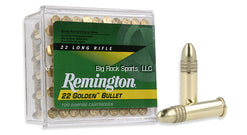 Remington 21278 Golden Bullet Rifle Ammo, 22 LR, HV 36GR HP, Box of 100