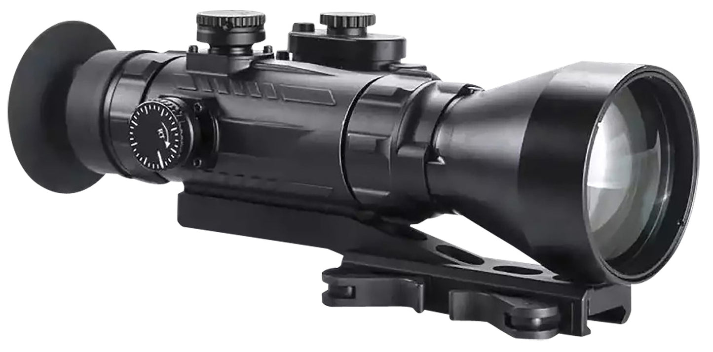 AGM Global Vision - Wolverine Pro-4  - 3AL1 Night Vision Rifle Scope - Matte Black - 4x70mm-Gen 3 - Auto-Gated Level 1 - Illuminated Red Chevron w/Ballistic Drop Reticle