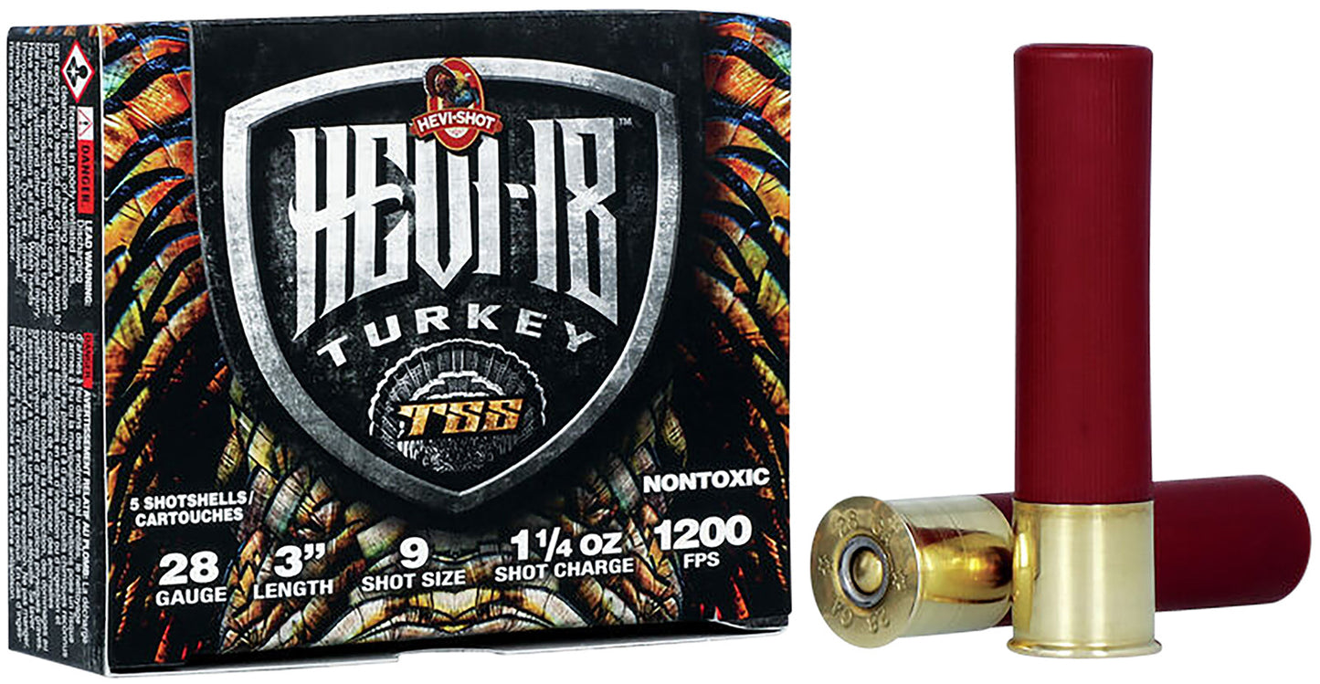 HEVI-Shot HS7289 TSS Turkey 28 Gauge 3" 1 1/4 oz Tungsten 9 Shot 5 Per Box/ 10 Cs