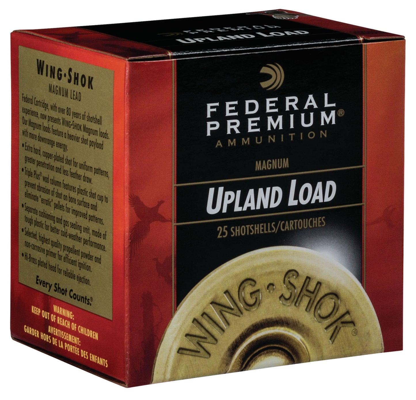 Federal PF1635 Premium Wing-Shok Pheasant Forever High Velocity 16 Gauge 2.75" 1 1/8 oz 5 Shot 25 Per Box/10 Cs