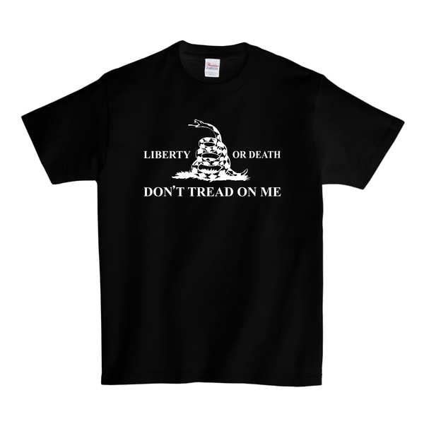 Don't Tread On Me Liberty or Death T-Shirt - Black