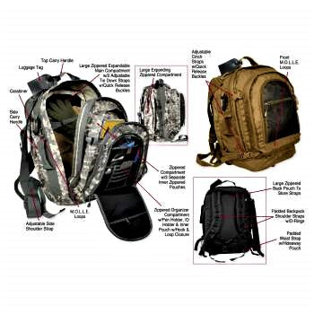 Move Out Tactical Travel Backpack