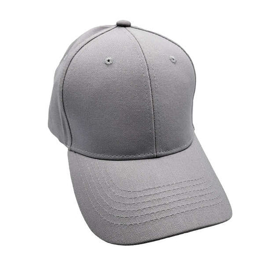 Premium Cotton Cap - Light Gray