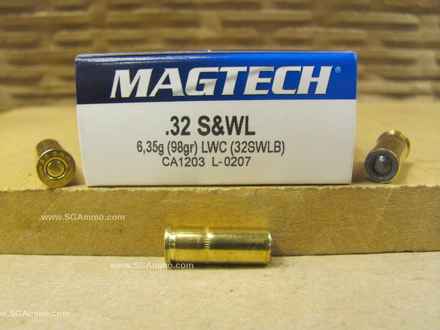 32 SW Long LWC Lead Bullet Magtech - 50