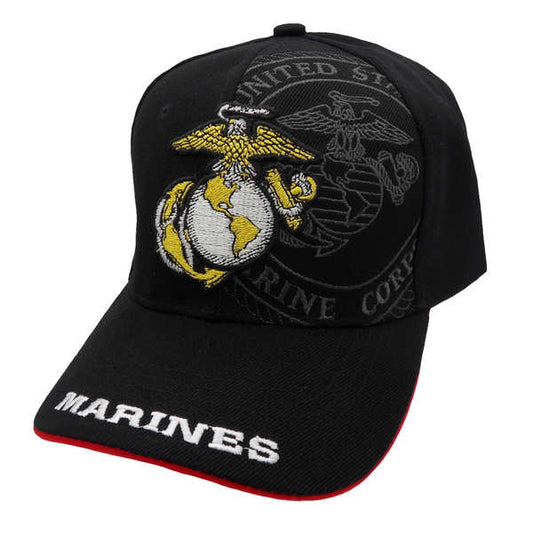 Marine Logo Shadow Cap - Black