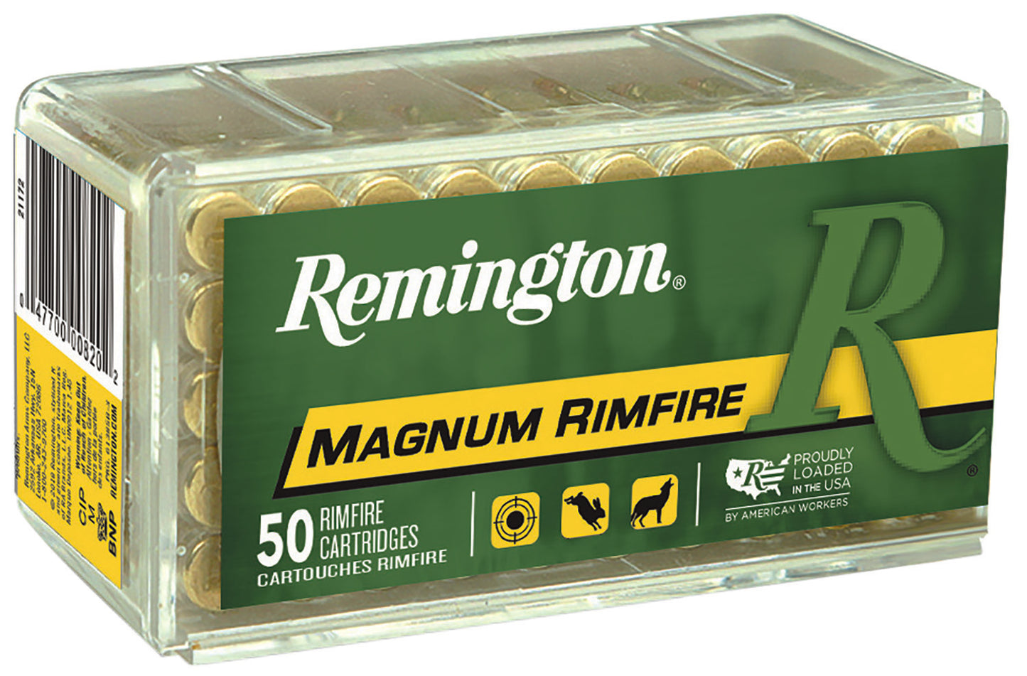 Remington Ammunition 21170 Magnum Rimfire Hunting 22 WMR 40 gr Jacketed Hollow Point (JHP) 50 Per Box/ 40 Cs