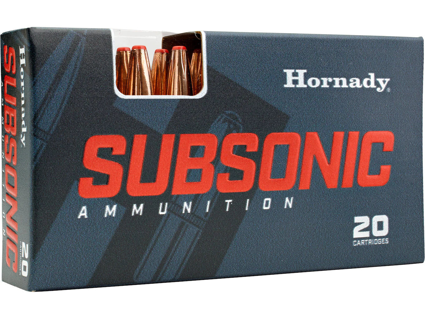 Hornady 81198 Subsonic Hunting 350 Legend 250 gr Sub-X (SX) 20 Per Box/ 10 Cs